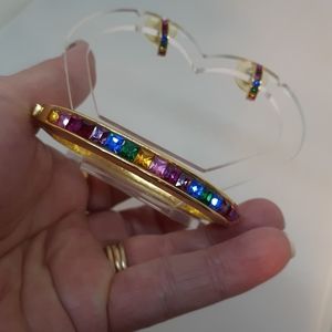 Bracelet & earring set vintage new old stock Australian crystal